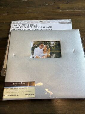Recollections Silver Photo Scrapbook Album Memories Junk Journal Sheets Insert